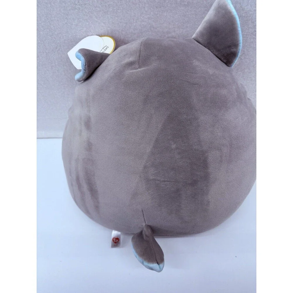TY Squish-A-Boos Plush - SLUSH the Husky Dog Squishy Toy 16 Inch Large Has Tag‎